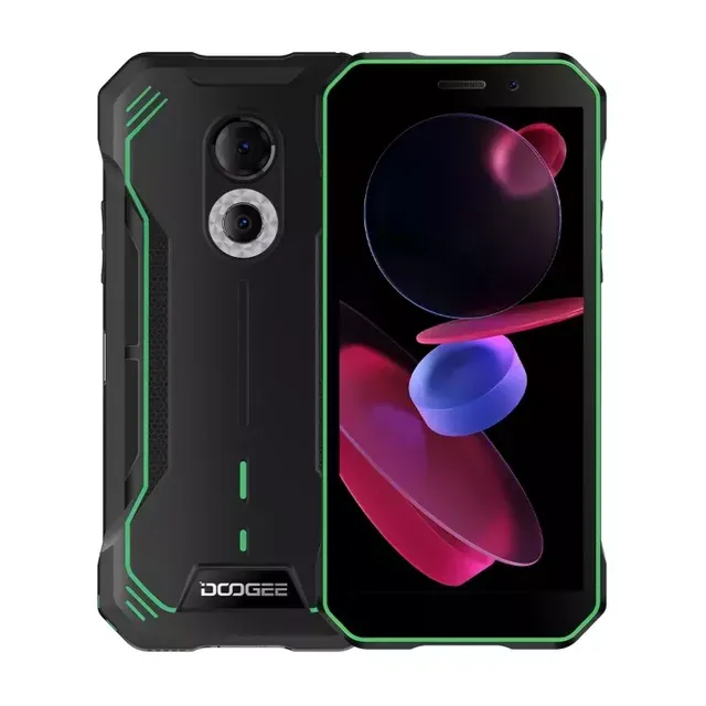 New Arrival Doogee S51 Cheap Rugged Smartphone Android12 NFC Mobile Phone 5180mAh 4+64GB AI Double Camera Helio G25 Octa Core