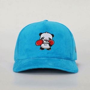 Wholesale Custom High Quality Men Women Fashion 5 Panel Blue Velvet Dad <b>Hat</b>,Embroidery Logo Gorras,Velvet Baseball Caps - Product Image 2