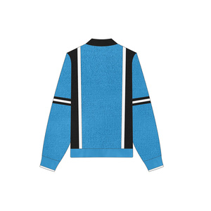 Nouveau Style ODM Cardigan femmes <span class=keywords><strong>pull</strong></span> côtelé Jacquard tricoté <span class=keywords><strong>pull</strong></span> <span class=keywords><strong>Sport</strong></span> à manches longues fermeture éclair hiver tricoté <span class=keywords><strong>pull</strong></span> - Product Image 4