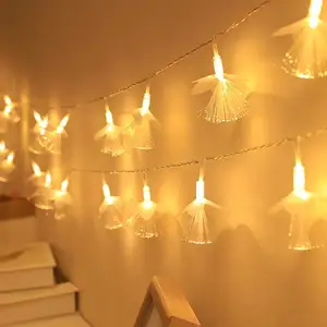 سلسلة أضواء جديدة من ألياف بصرية LED لتزيين حفلات الزفاف والغرف مزودة بزهور الأوركيد