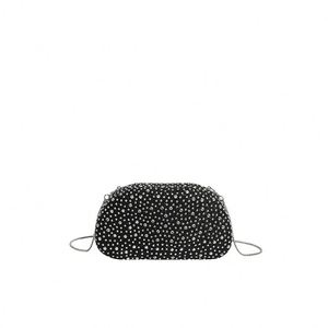 Sac de soirée en PU de style européen et américain avec motif géométrique, fermeture à rabat, bandoulière chaîne pour femmes matures - Product Image 1