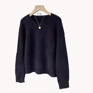 เสื้อสเวตเตอร์คอวีแขนยาวแฟชั่นสำหรับผู้หญิง สไตล์ลำลอง ใส่สบาย เหมาะสำหรับฤดูใบไม้ร่วงและฤดูหนาว รุ่นใหม่ล่าสุด - Product Image 6