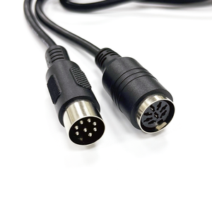 Câble adaptateur audio pour haut-parleur <span class=keywords><strong>MIDI</strong></span> DIN 8 broches mâle vers femelle, rallonge 3 m pour appareils audio numériques - Product Image 2