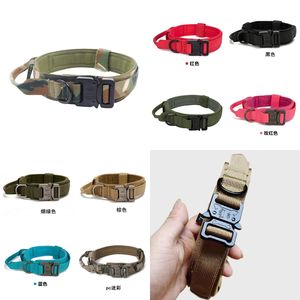 <span class=keywords><strong>Collar</strong></span> de Perro Antiguo de 3.8cm para Perros Grandes, para Senderismo y Entrenamiento al Aire Libre, Color Verde, Hebilla de Metal, <span class=keywords><strong>Collar</strong></span> Táctico de Nailon Resistente con Asa - Product Image 6