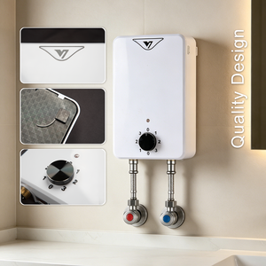 Calentador de Agua Eléctrico Instantáneo de Plástico de 5300W con Control de Perilla, <span class=keywords><strong>Temperatura</strong></span> Constante, Ahorro de Energía y Pantalla en Inglés para Uso Doméstico - Product Image 3