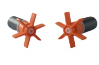 Aimant en ferrite moulé 16x25-2.5-35 refroidisseur d'air aimant de pompe à eau moulé radial 2 pôles aimant en ferrite Rotor