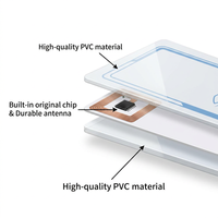 Cartes intelligentes NFC NTAG216 13,56 MHz pour paiement, 888 octets, 20 ans d'expérience, personnalisées, en PVC, RFID, faible MOQ, support OEM complet