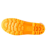 Bottes de pluie multifonctionnelles orange sans doublure, hautes jusqu'au genou, à séchage rapide, en PVC, jaunes, pour la pêche et le jardin, pour homme et femme
