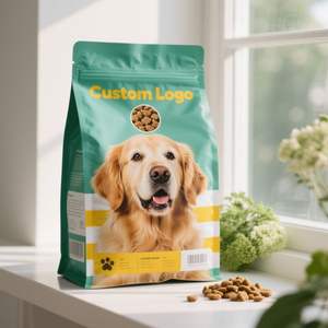 Sac en PET à fond carré pour nourriture pour chien, refermable, film épais, qualité alimentaire, logo personnalisé imprimé - Product Image 6