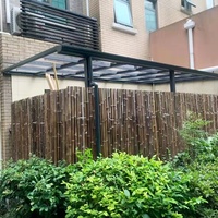Auvent moderne en alliage d'aluminium pour l'extérieur, étanche à la pluie, transparent pour villa, cour, balcon, terrasse, avant-toit, auvent pour cour et balcon