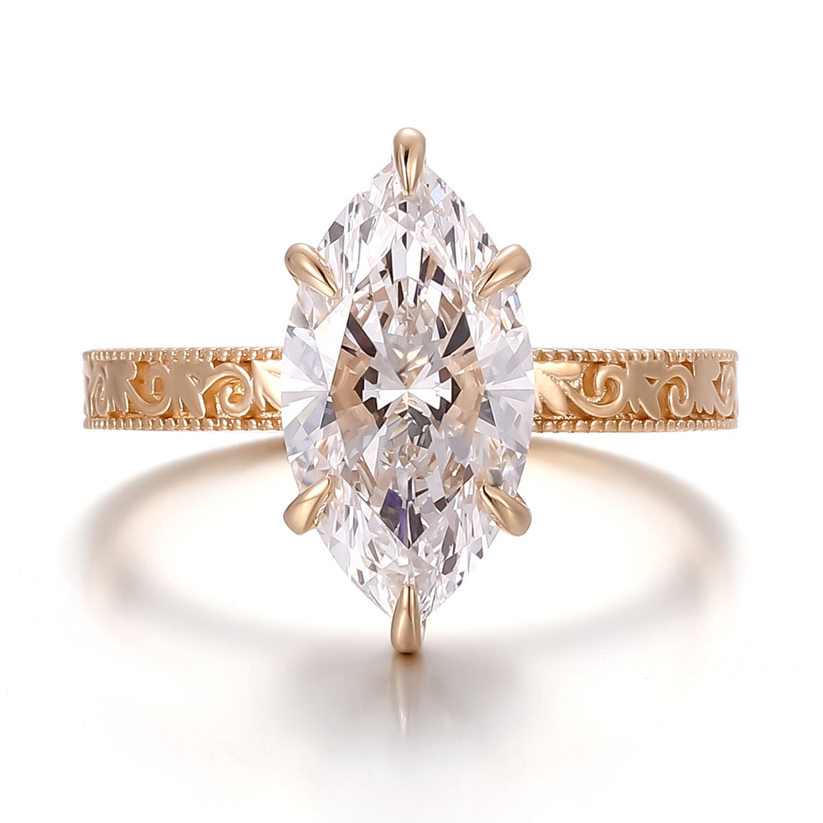 แหวนเพชรแล็บ 14Kgold แท้