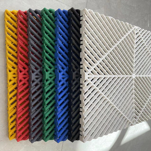 4S Auto Beauty Shop Drainage Car Wash Plastic Floor Click Installation Anti-Slip Wear Resistant with 3D Model Design Capability - Product Image 4