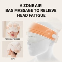 Masajeador de Cuero Cabelludo Recargable Phenitech, Manos Libres, con Bolsa de Aire para la Cabeza, 3 Modos y Función de Calor