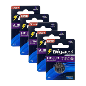 Batería de Litio Pequeña Gigacell CR2016 de 3V, Batería de Botón de Litio para Llaves de Coche y Control Remoto - Product Image 2