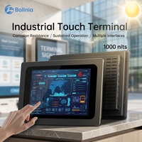 Pantalla Táctil Industrial de Alto Brillo de 1000nits, 12-21.5 Pulgadas, Protección Frontal IP65, Montaje en Pared, Integrada para Kiosco OEM