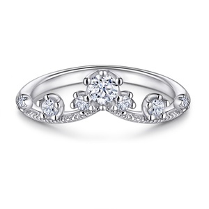 Anillo de Compromiso Personalizado de Plata de Ley 925 Chapado en Oro con Circonita Cúbica, Joyería Moderna para Mujer, Regalo de Boda, Certificado CMA - Product Image 3
