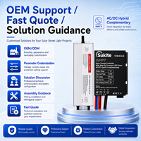 Contrôleur de charge solaire AC/DC stable Sukite avec MPPT AC-12120-2.4G 12V 120W 20A pour éclairage public à énergie solaire avec capteur