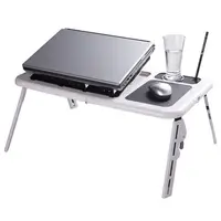 Laptop Schreibtisch mit Doppel ventilatoren tragbares Klapp bett fauler Tisch multifunktion ale Heizkörper halterung Smart Schreibtisch