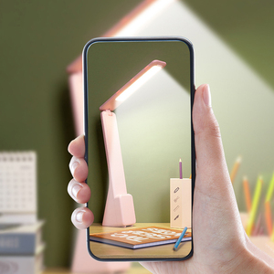 OEM Xách Tay USB Có Thể Sạc Lại Ký Túc Xá Có Thể Điều Chỉnh Học Tập Đèn Gấp Sinh Viên Đọc Sách Lampe De Bảng Với Điện Thoại Đứng - Product Image 4