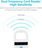 Escáner de Microchip Portátil JCTAG J180C para Perros y Gatos, Lector RFID de 134.2KHz y 125kHz, Acceso USB, Mini Etiqueta FDX-B, Chip de Vidrio, Plástico EM4305