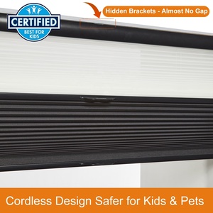 Nhà Máy Bán Miễn Phí Dừng Lọc Màn Di Động Đôi Tổ Ong Rèm Không Dây Màn Kép Cửa Sổ Rèm Di Động Màu - Product Image 5