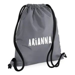 Wholesale Customized Polyester Canvas Drawstring Backpack for Sports Travel Backpack Draw String Bags
