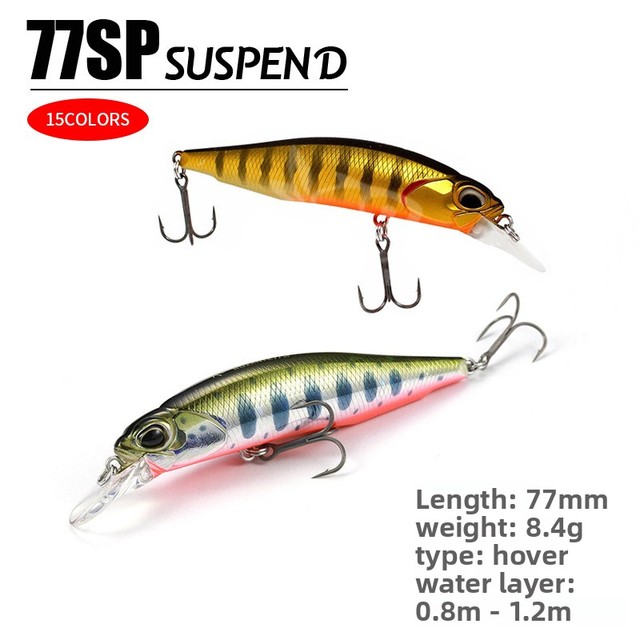 77SP 77mm 8.4g Suspending Jerkbait Minnow Hard Fishing Lure New Japanese Style Artificial Bait for Predator Fish