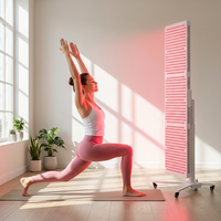 Support en acier robuste pour panneau de luminothérapie rouge, capacité de charge de 40 kg à 55 kg, base croisée roulante pour spa et clinique