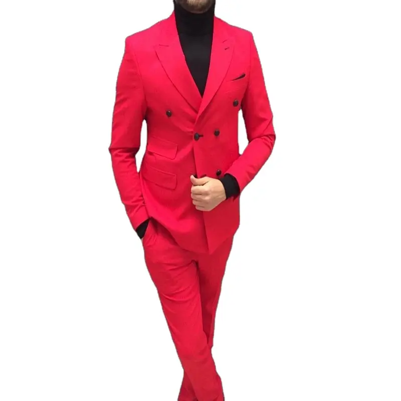 Men Suits 3 Pieces slimfit men's suit casual suit plain color 3pcs made in turkey wholesaler
