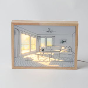 A5 Kích thước khung ảnh hình ảnh <span class=keywords><strong>LED</strong></span> bức tranh ánh sáng 3D tường nghệ thuật trang trí nội thất <span class=keywords><strong>LED</strong></span> ánh sáng căn cứ cho các mẫu Acrylic có thể được tùy chỉnh - Product Image 4