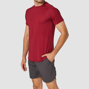 Đồng bằng bông TEE Áo sơ mi tùy chỉnh bán buôn người đàn ông <span class=keywords><strong>70</strong></span> Polyester 30 bông phòng tập thể dục nhanh khô tập thể dục T-Shirt - Product Image 2
