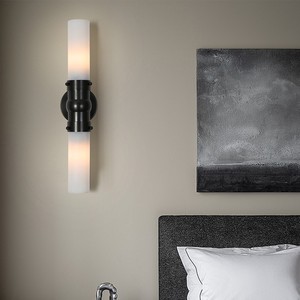 Lámpara de pared de alabastro Scandal, moderna, personalizada, de cobre, fabricada a medida, para dormitorio. - Product Image 1