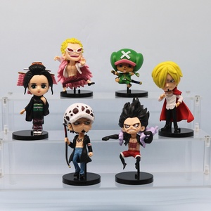 Lot de 6 figurines d'action Q-version <span class=keywords><strong>One</strong></span> <span class=keywords><strong>Piece</strong></span> (Monkey D. Luffy, Zoro, Chopper, <span class=keywords><strong>Robin</strong></span>, Doflamingo) en PVC – Modèles de collection et cadeaux - Product Image 1