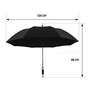 Parapluie pour cadeaux de voiture Conception droite plaquée argent en Fiber de carbone pour Rolls Royce Benz <span class=keywords><strong>Audi</strong></span> Golf 4S Store Utilisation commerciale - Product Image 4