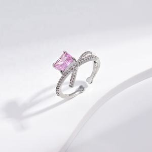 Anillo de plata de ley 925 con circonita de corte marquesa, joyería fina, estilo occidental, colorido, para mujer, precio al por mayor. - Product Image 3