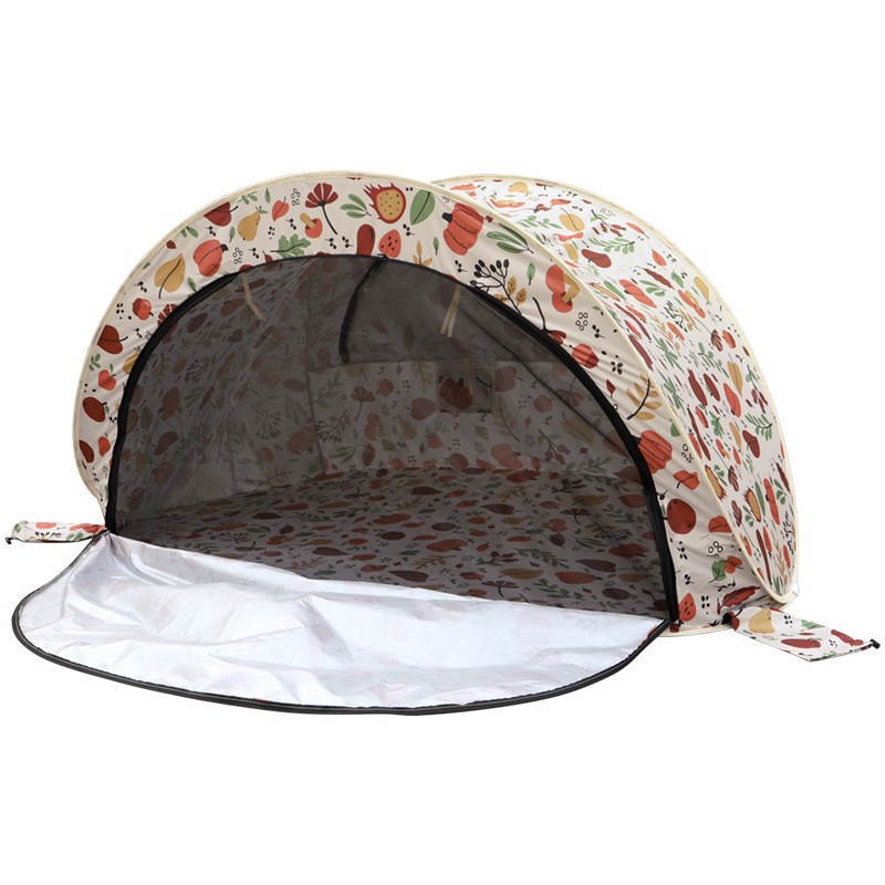 Cortina de puerta con temática de frutas y mosquitera