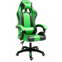Chaise de bureau de style course automobile avec roulettes, couleur personnalisée, réglable en hauteur, dossier haut, inclinaison supérieure
