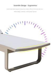 Chaise de plage extérieure en alliage d'aluminium au design moderne et épuré, <span class=keywords><strong>transat</strong></span> de piscine, pour villa, <span class=keywords><strong>jardin</strong></span>, hôtel haut de gamme - Product Image 4