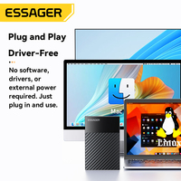 ESSAGER ES-YP02 USB 3.0 a Micro B 5Gbps Alta Velocità, Enclosure Esterno per SSD/HDD SATA da 2,5 Pollici per Laptop