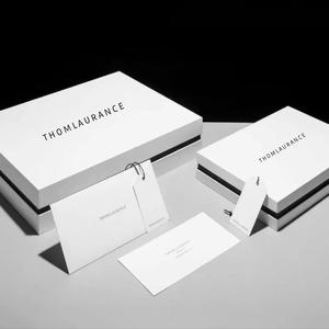 กล่องของขวัญกระดาษสีขาวแบบกำหนดเองพร้อมฝาปิดแบบถอดได้ คุณภาพสูง บรรจุภัณฑ์กระดาษแข็งอย่างดี - Product Image 1