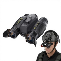 Nouvelle caméra 3D extérieure à vision nocturne infrarouge 4K pour fabricants, avec casque et lumière, portée effective de 550 m, 116x108x64mm