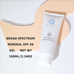 Private Label <strong>Sunblock</strong> Sun Cream Vitamin E Daily SPF 50 UVA/UVB Protection No White Cast Face Sunscreen <strong>Gel</strong> - Product Image 6
