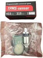 Nouveau capteur de pression des pneus TPMS programmable universel 315-433 MHz double fréquence combinée en métal argenté Garantie de 3 mois
