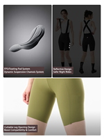 Cuissardes de cyclisme respirantes pour femmes, nouvelle technologie, printemps-été, en nylon rembourré, écologiques, personnalisables, pour route et VTT
