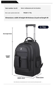 Mochila de viaje impermeable multifuncional nueva moda personalizada de 17 pulgadas al por mayor - Product Image 4