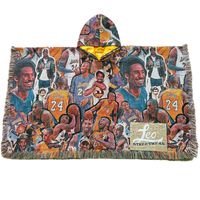 Tapisserie artisanale grande taille sweat à capuche d'hiver pour femme avec rappeur à capuche portable jeter des couvertures Poncho pull pour femmes châles