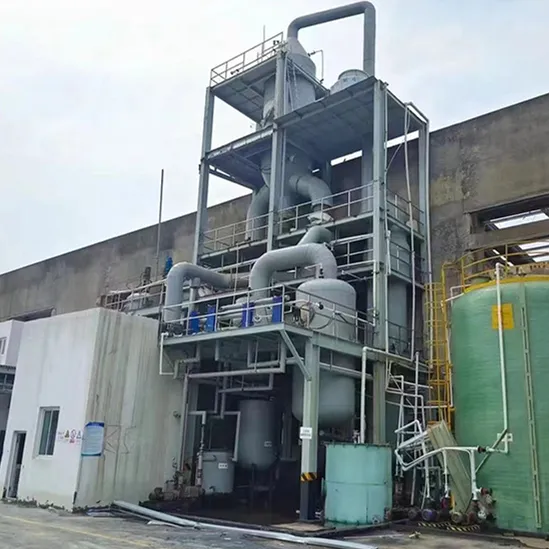 Film Jatuh Efisien Tinggi Tiga Efek Pabrik Evaporator untuk Desalinasi Air Limbah Kimia Beberapa Efek MVR Evaporator