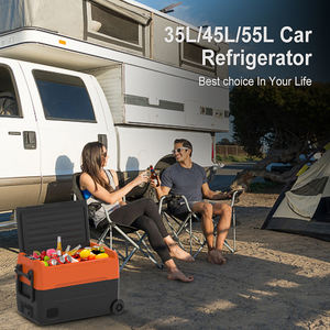 45L DC 12V/24V AC 100V-240V Compresor portátil Refrigerador Congelador Refrigerador de coche para barco de camping <span class=keywords><strong>con</strong></span> <span class=keywords><strong>ruedas</strong></span> - Product Image 5