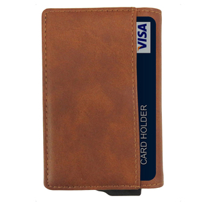 Carteras Minimalistas con Bloqueo RFID, Tarjetero de Cuero PU para Tarjetas Bancarias y de Crédito, Cartera Corta con Clip para Dinero y Cadena para Llaves, Forro de Nailon - Product Image 5