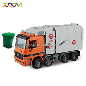Camión de saneamiento de fricción ligero musical Camión de servicio de Ciudad de <span class=keywords><strong>juguete</strong></span> Camión de <span class=keywords><strong>basura</strong></span> <span class=keywords><strong>grande</strong></span> para niños pequeños - Product Image 1